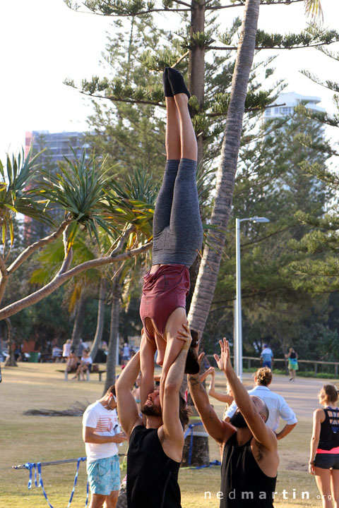 Daniela Monteiro and Russ Demuth at Justins Park, Burleigh Heads