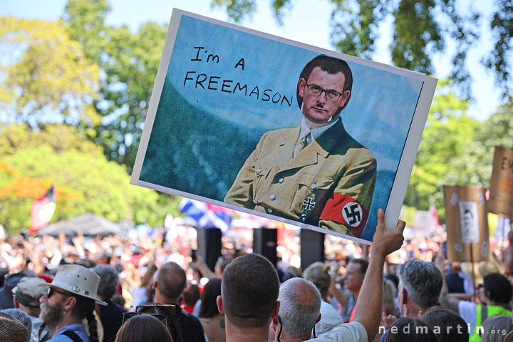 Freedom Rally, Brisbane Botanic Gardens