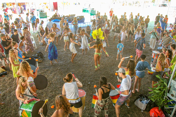 Big Top – Brazilian Drumming, Island Vibe Festival 2018, Stradbroke Island