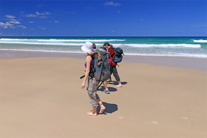 Bronwen, Chris, Maz, Moreton Island