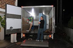 Bronwen helping unpack