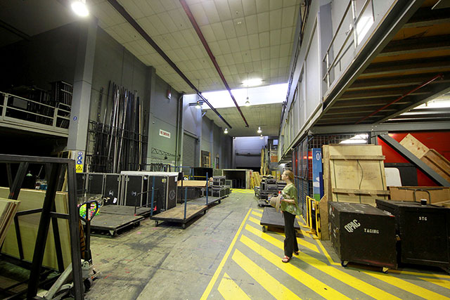 Bronwen in the loading dock at QPAC