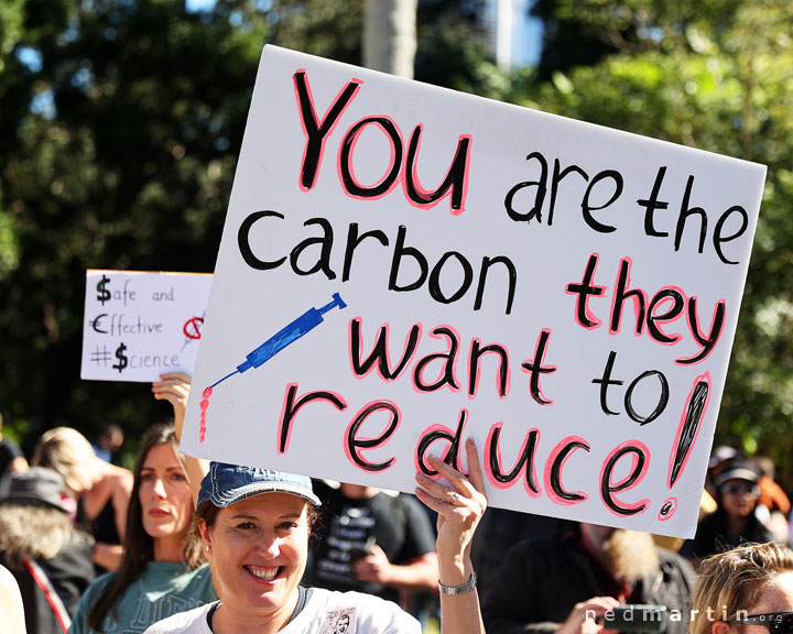 Freedom Rally, Brisbane Botanic Gardens