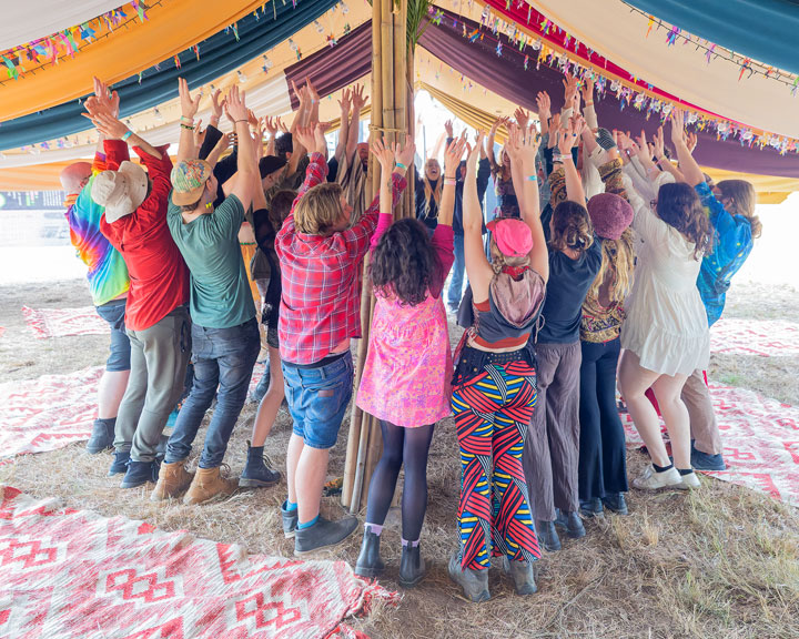 Laughter Yoga with Glitter Wizard, Jungle Love Festival 2022