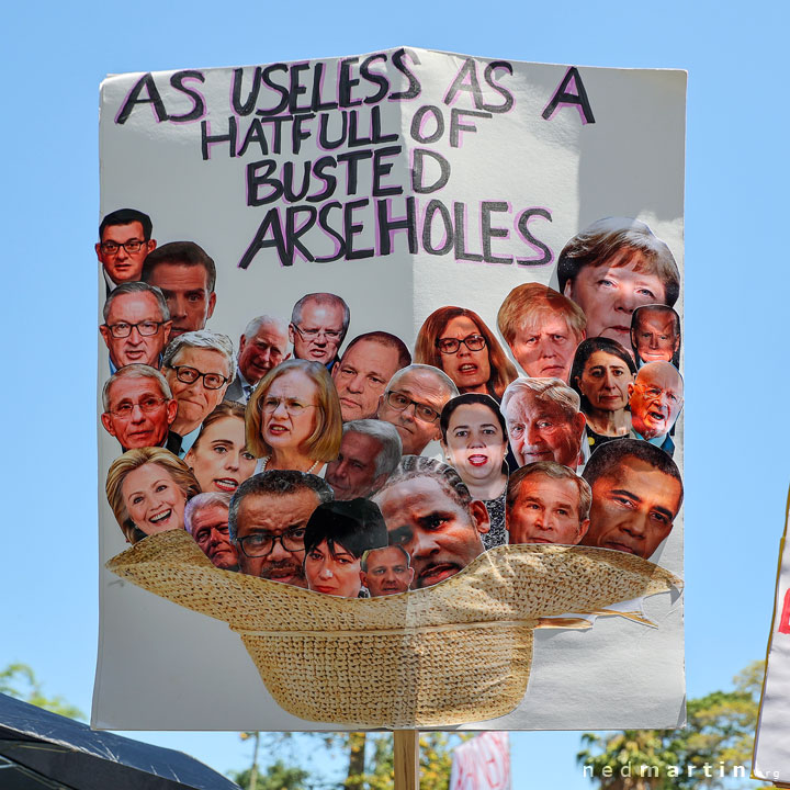 Freedom Rally, Brisbane Botanic Gardens