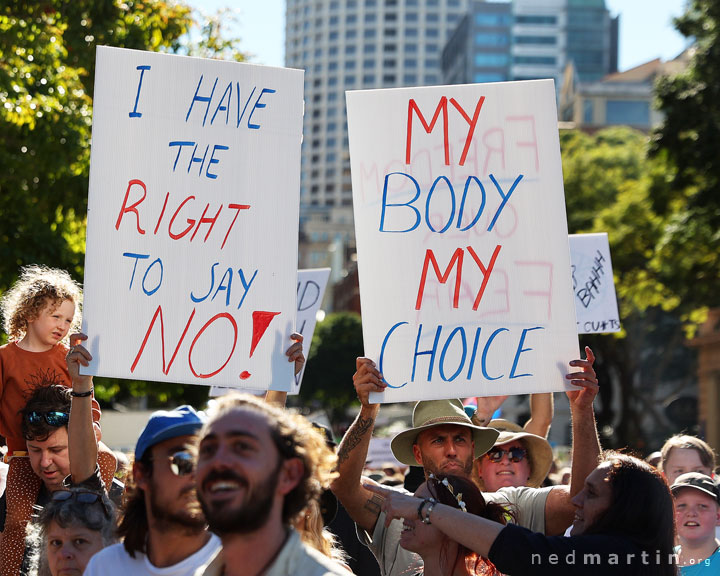 Freedom Rally, Brisbane Botanic Gardens