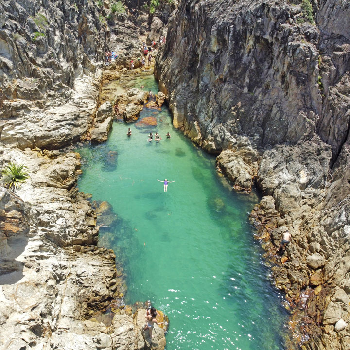 Bronwen swimming in North Gorge