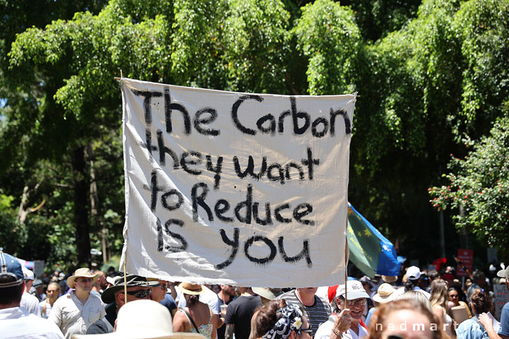 Freedom Rally, Brisbane Botanic Gardens