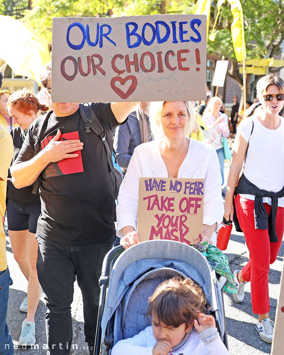 Freedom Rally, Brisbane Botanic Gardens