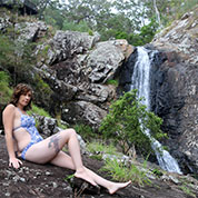 Shandina at Cedar Creek Falls