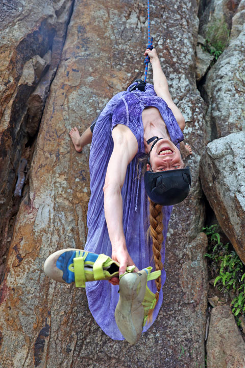 Bronwen, Climbing at Frog Buttress, Do it in a Froq climbing event, Boonah