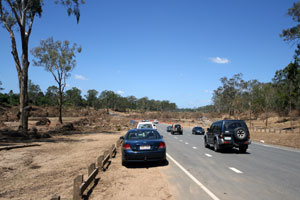 College’s Crossing after the floods