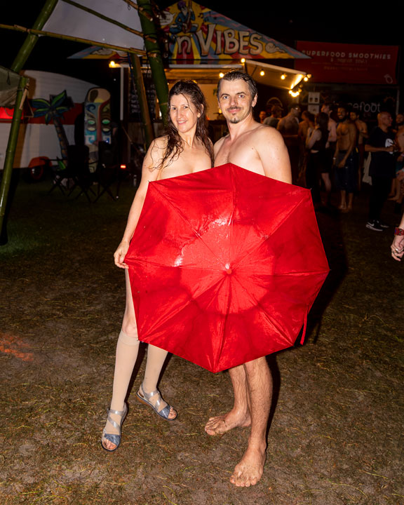 Naked in the rain, Micro Island Vibe Festival, Stradbroke Island