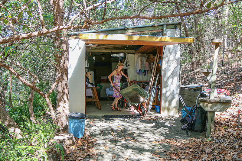 Bronwen opening “The Shed”