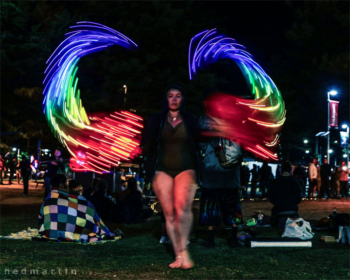 Fire Twirling at Burleigh Bongos