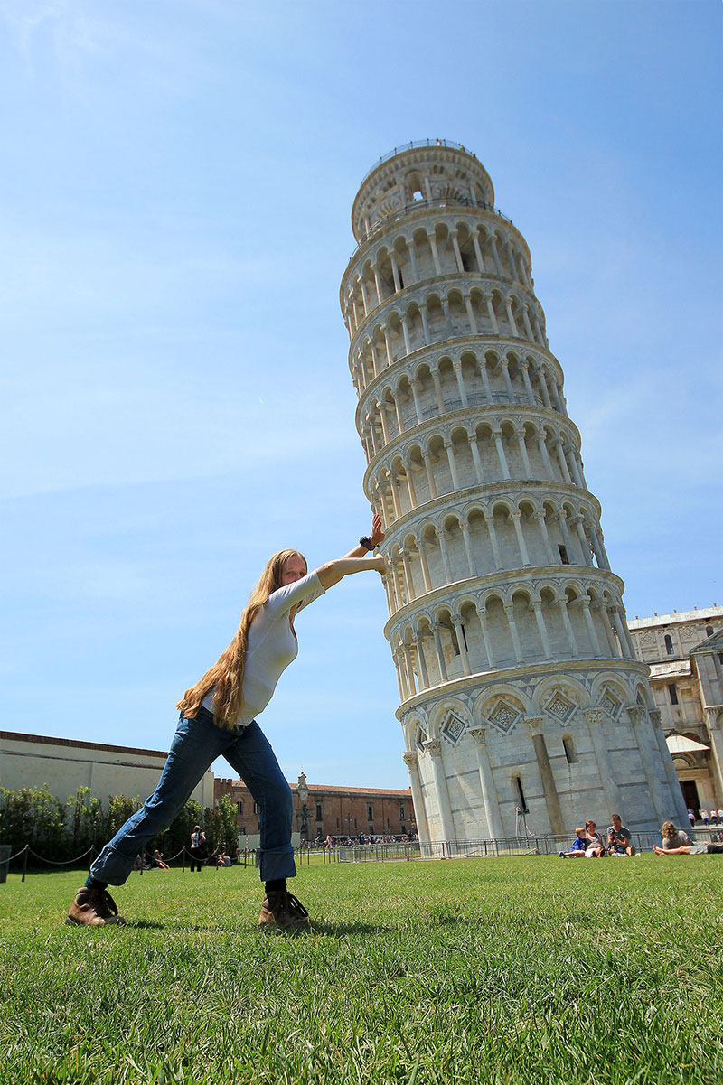 Bronwen, The Leaning Tower of Pisa, Italy