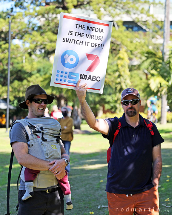 Freedom Rally, Brisbane Botanic Gardens