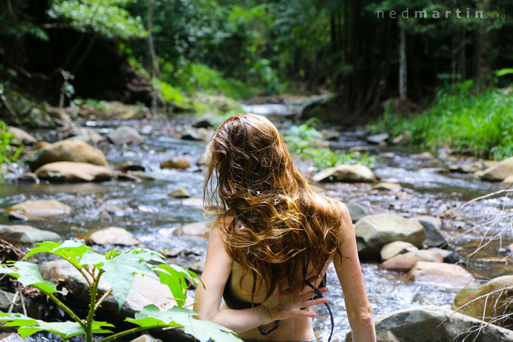 Bronwen at Cougal Cascade, Currumbin Creek