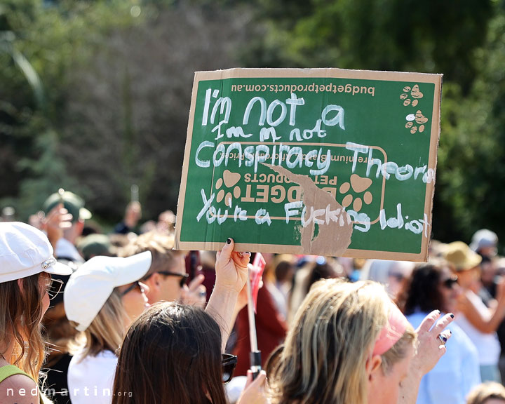 Freedom Rally, Brisbane Botanic Gardens