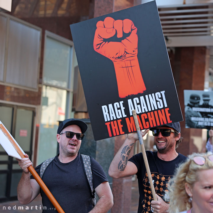 Freedom Rally, Brisbane Botanic Gardens