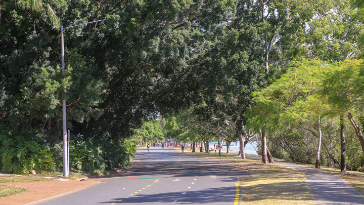 Walking along the river in West End, Brisbane