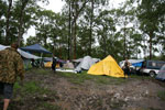 The mud surrounding our tent