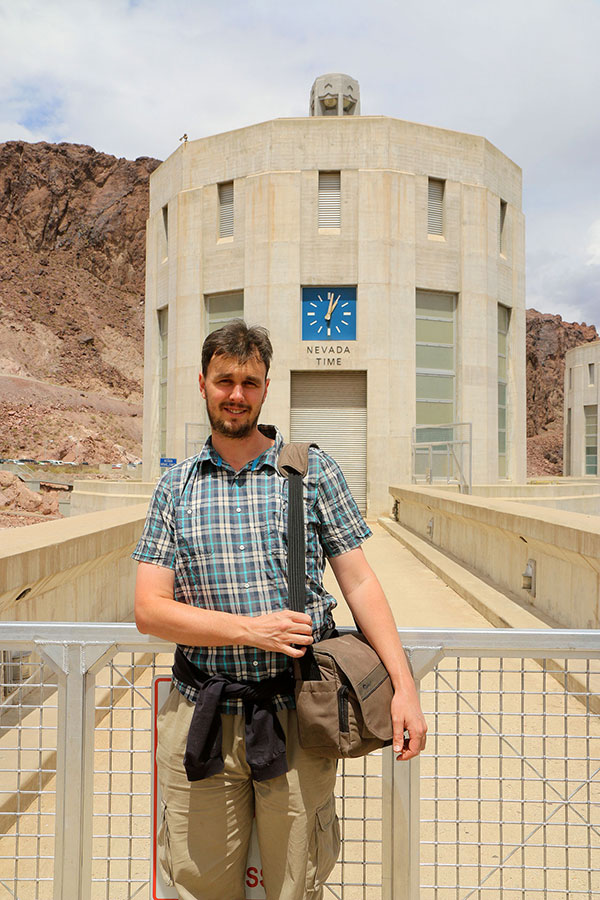 Ned at Hoover Dam in Nevada