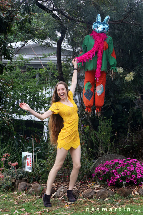 Bronwen at the Tamborine Mountain Scarecrow Festival