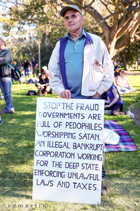 Freedom Rally, Brisbane Botanic Gardens