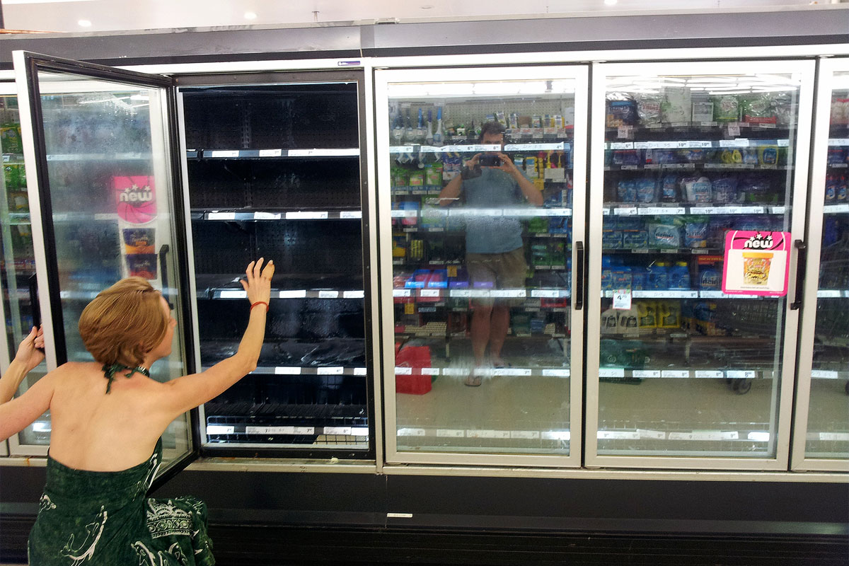 …while we were looking out for grapes, someone stole all the ice cream