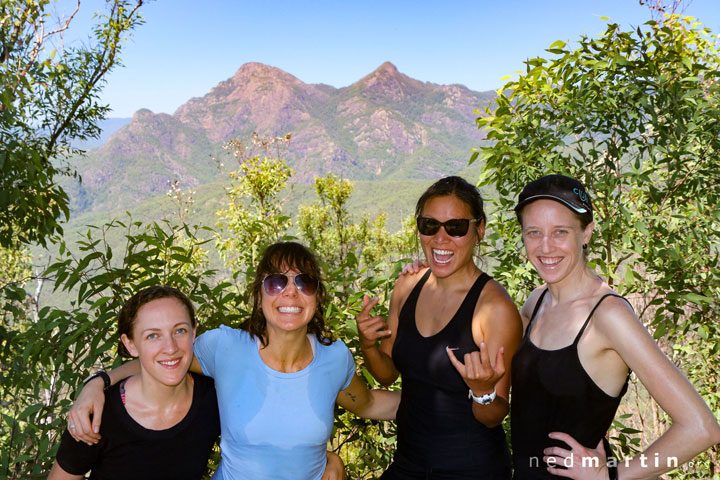 Hannah, Sophia, Wendy, Bronwen, Mt May Bushwalk