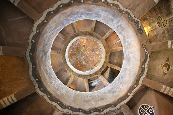 Looking upwards from the Desert View Watchtower