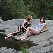 Bronwen & Shandina at Cedar Creek Falls