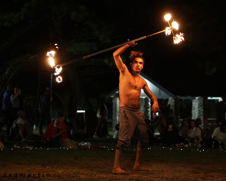 Burleigh Bongos and Fire-twirling