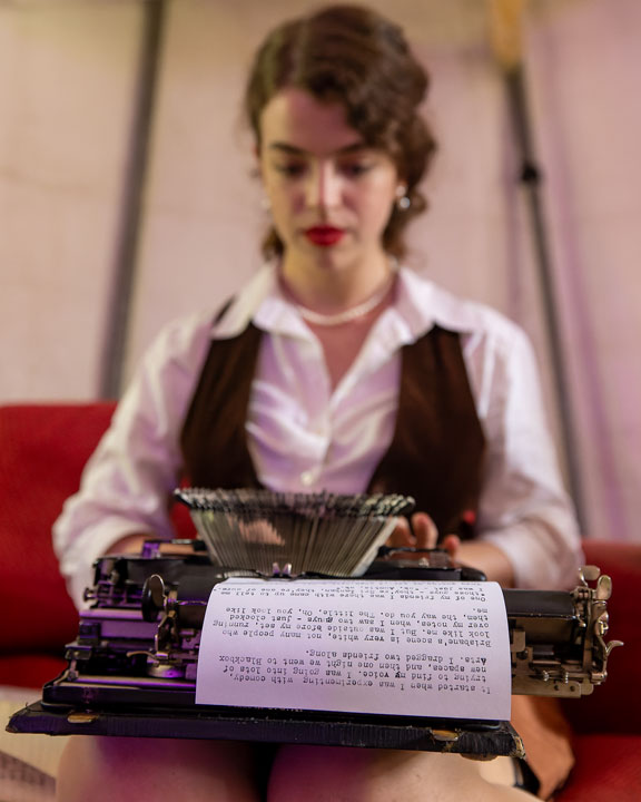 The Hopeless Romantic’s Time-Travelling Typewriter, Spiegeltent, Yonder Festival 2021