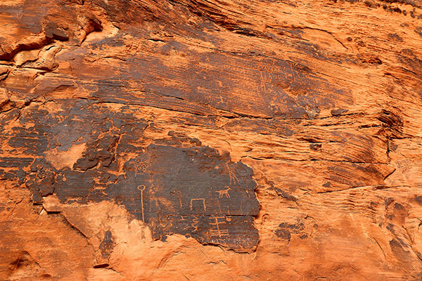 Petroglyphs in the Valley of Fire