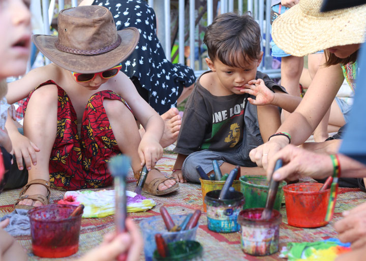 Kids Space – Tie Dye Magic, Island Vibe Festival 2018, Stradbroke Island