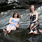 Bronwen & Shandina at Cedar Creek Falls