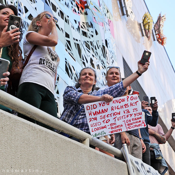 Freedom Rally, Brisbane Botanic Gardens