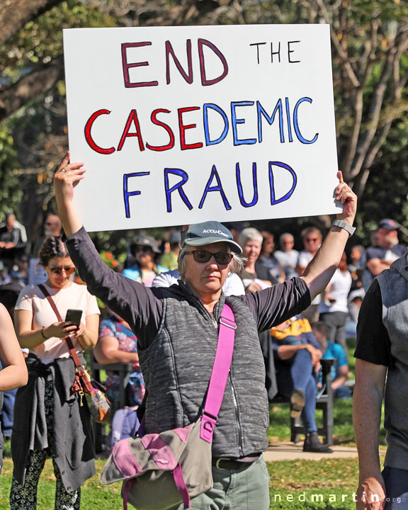 Freedom Rally, Brisbane Botanic Gardens