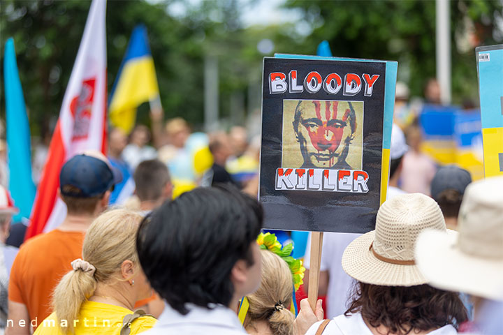 Stand With Ukraine Protest, King George Square, Brisbane