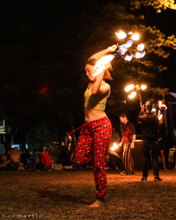 Burleigh Bongos and Fire-twirling