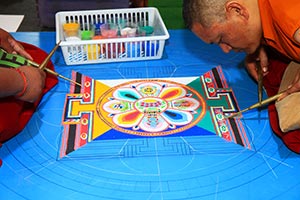 Tibetan Mandala, The Amazing Woodford Folk Festival