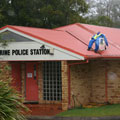 Scarecrows at Tamborine Police Station