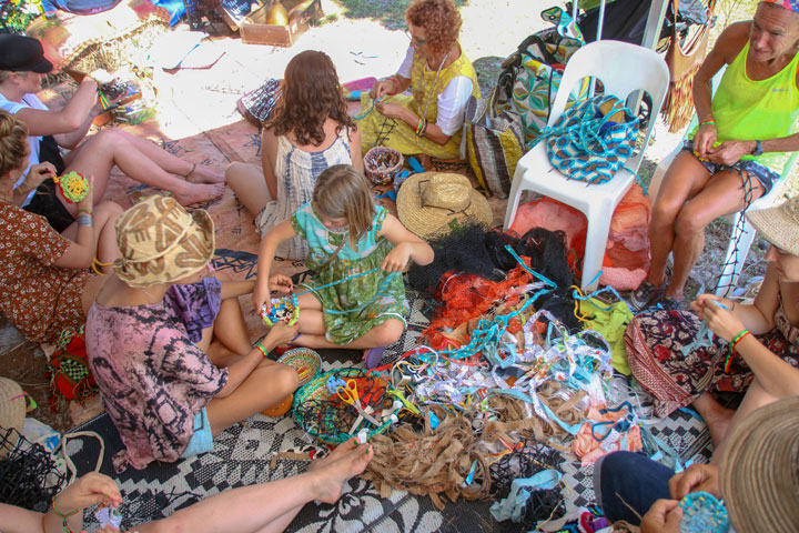 Weaving, Island Vibe Festival 2018, Stradbroke Island