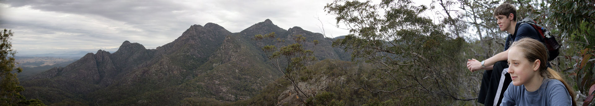 From Left to Right: Tom’s Tum, Isolated Peak, Leaning Peak, East Peak (Behind), Midget Peak (Foreground), West Peak, Barabool Peak