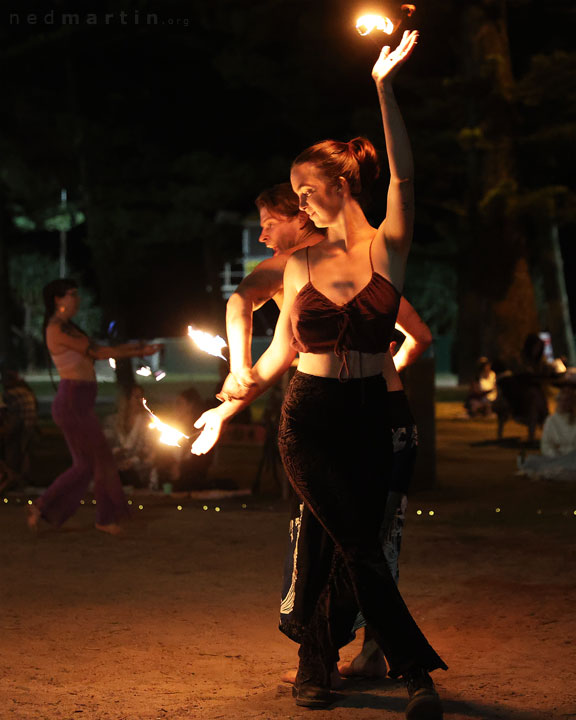 Fire Twirling at Burleigh Bongos