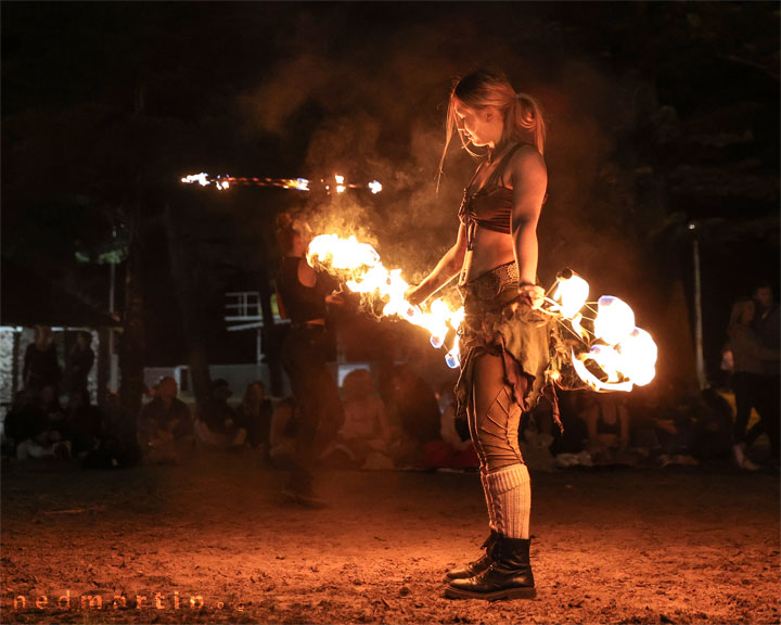 Burleigh Bongos and Fire-twirling