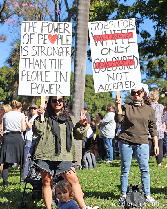 Freedom Rally, Brisbane Botanic Gardens