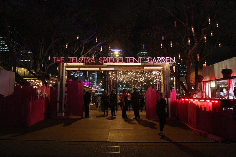 The Telstra Spiegeltent Garden, South Bank